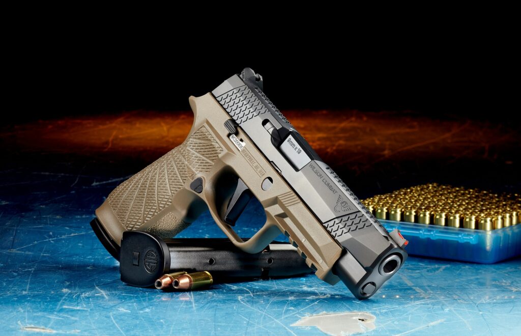 Image of a Wilson Combat handgun for the importance of regular practice concealed carry training in Albuquerque